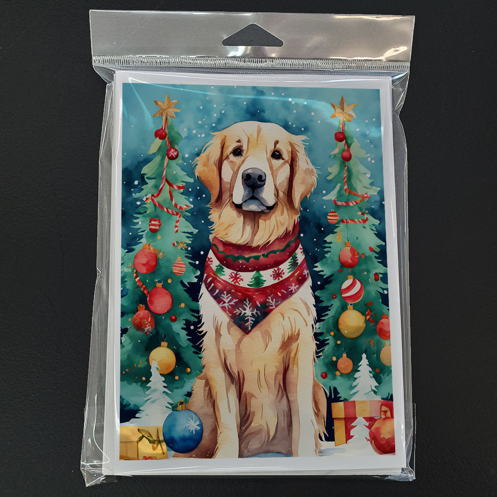 Golden Retriever Christmas Greeting Cards Pack of 8