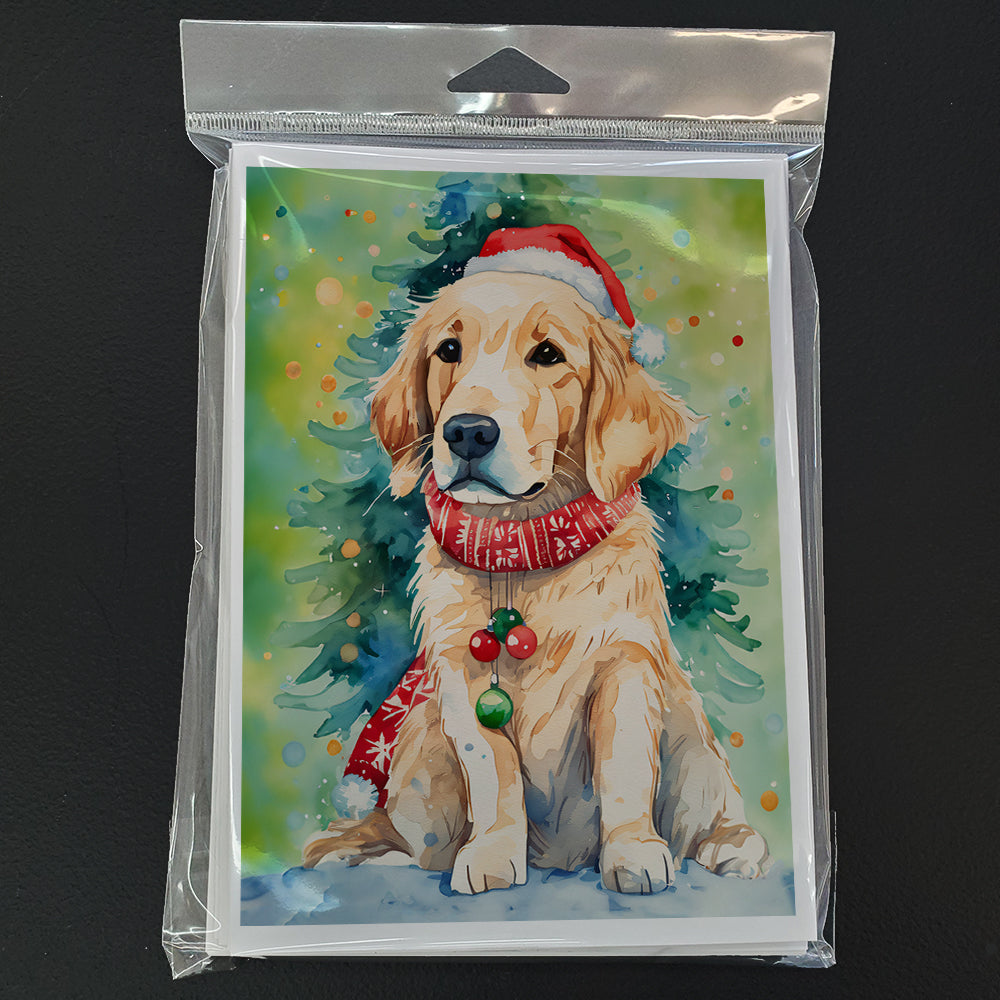 Golden Retriever Christmas Greeting Cards Pack of 8