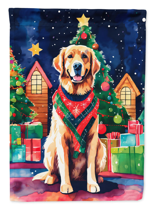 Buy this Golden Retriever Christmas House Flag