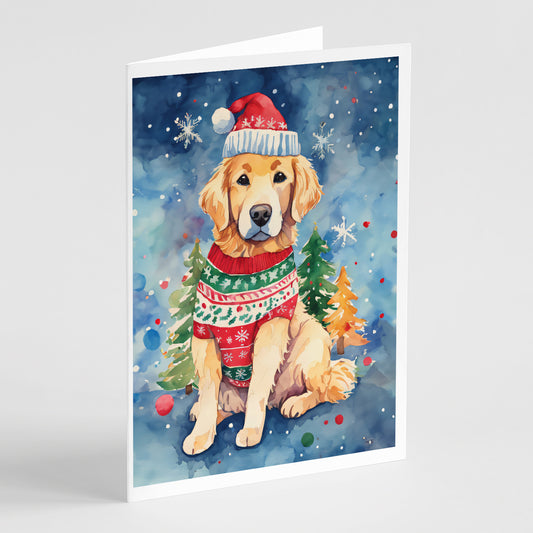 Buy this Golden Retriever Christmas Greeting Cards Pack of 8