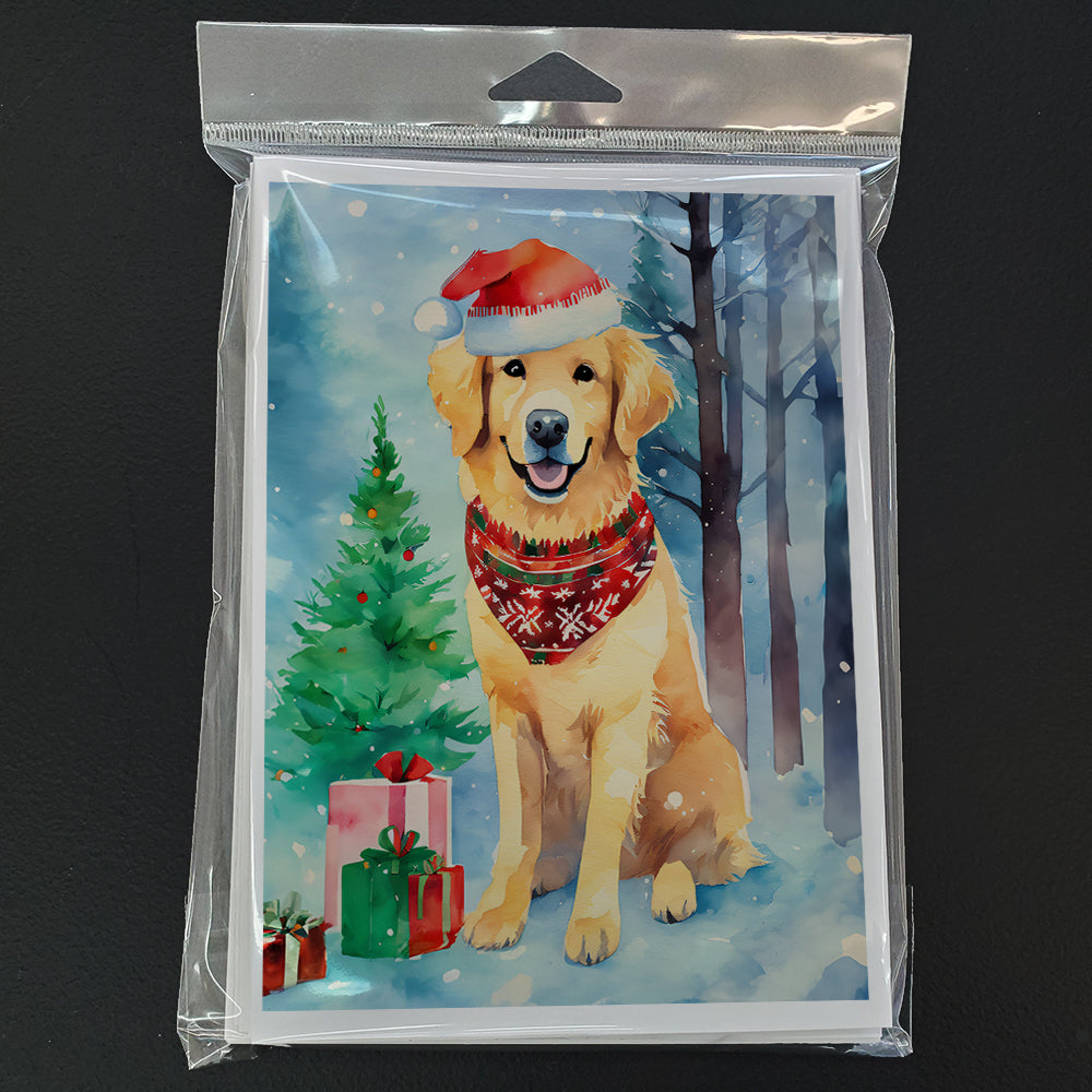 Golden Retriever Christmas Greeting Cards Pack of 8