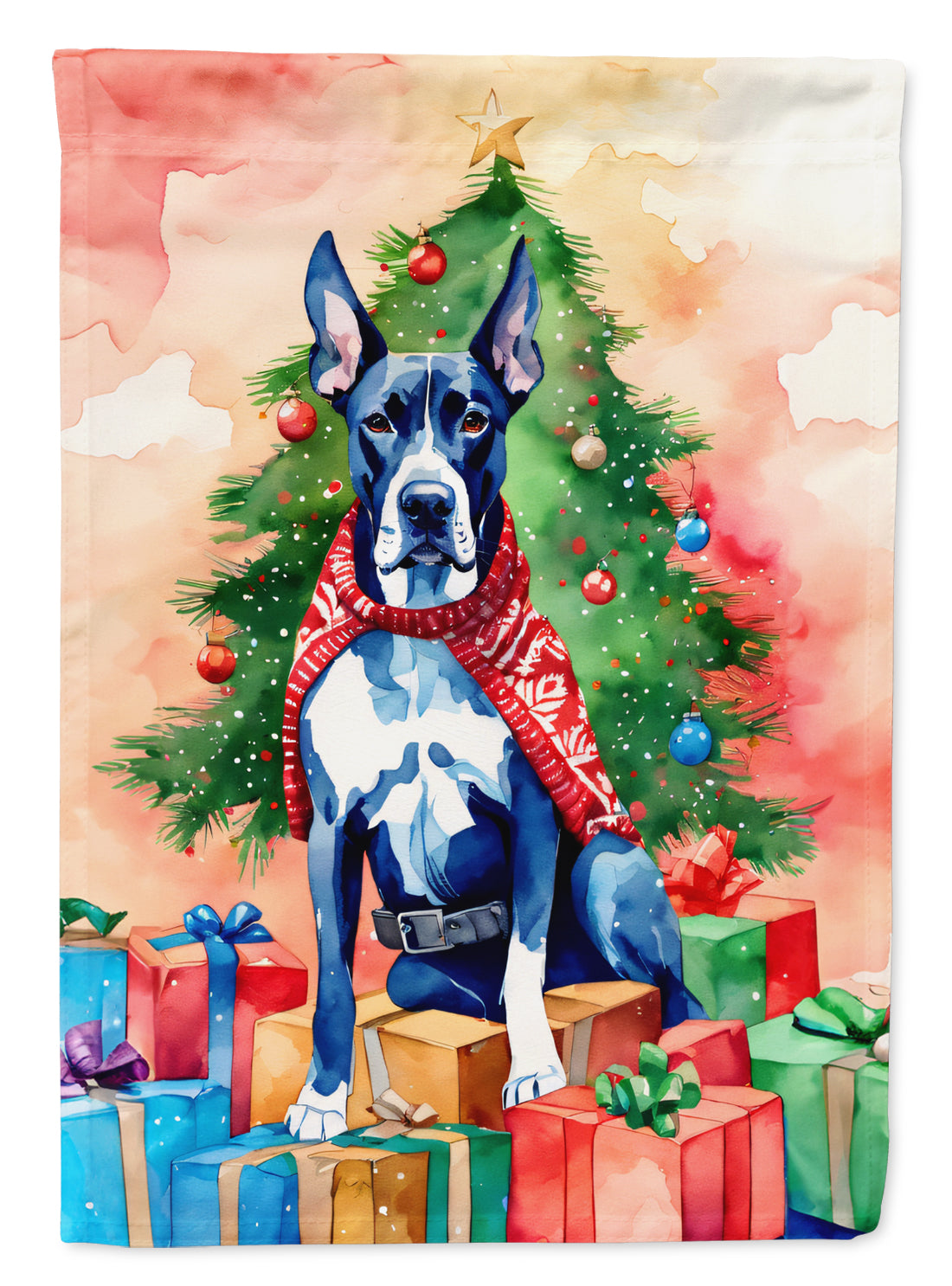 Buy this Great Dane Christmas House Flag