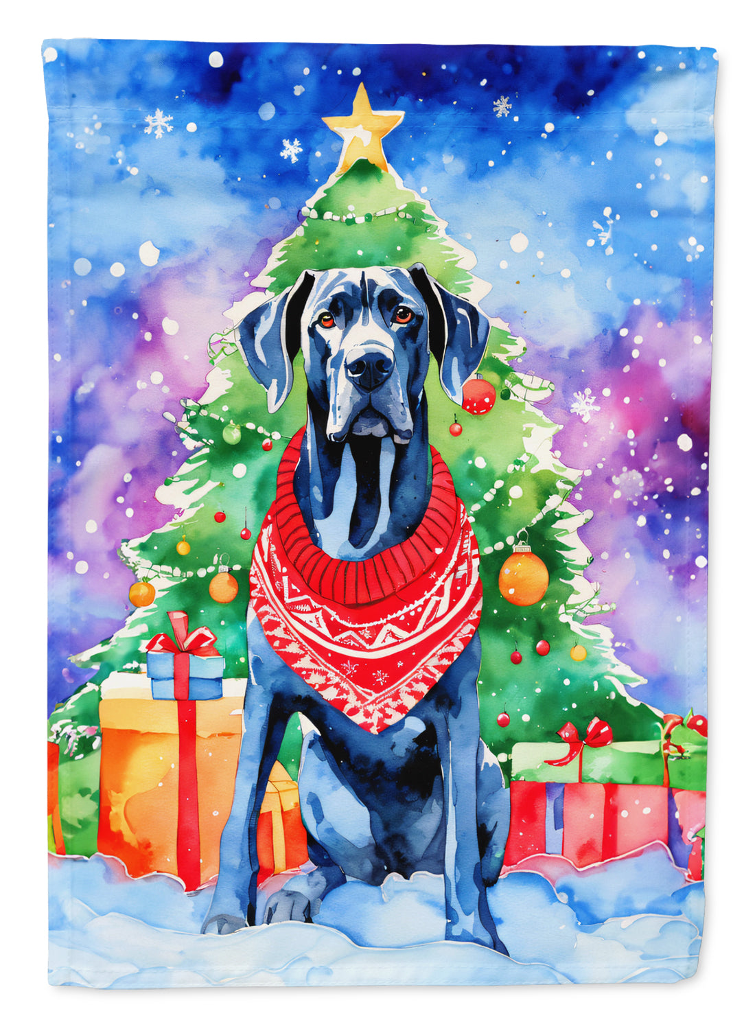 Buy this Great Dane Christmas House Flag