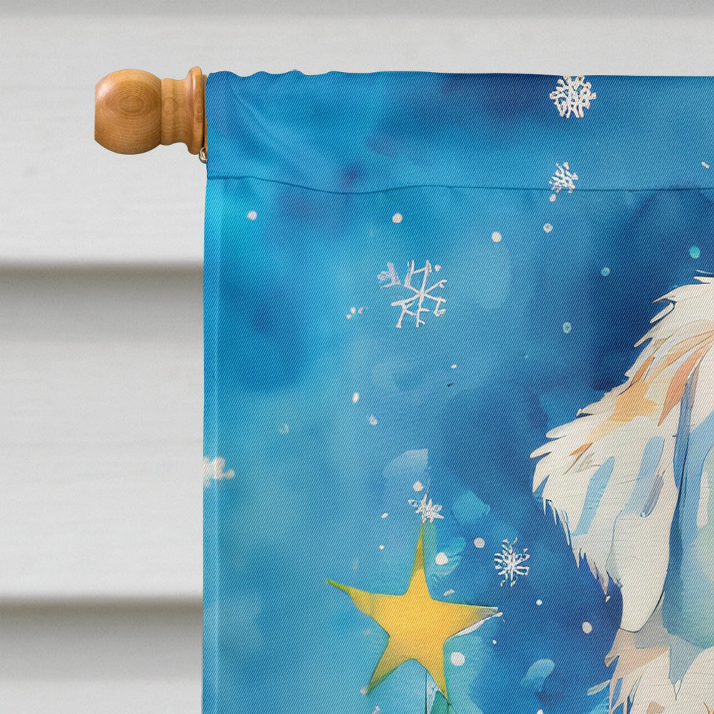 Great Pyrenees Christmas House Flag