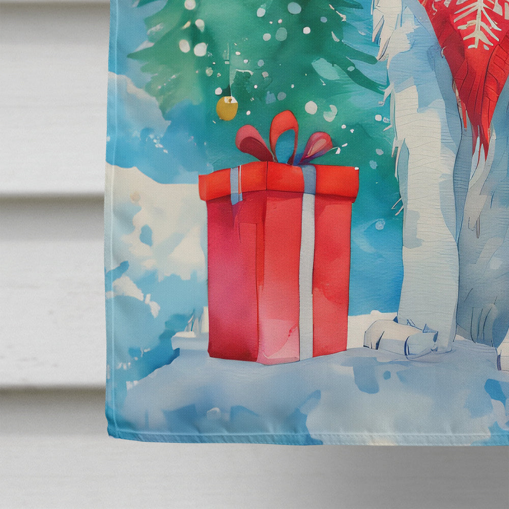 Great Pyrenees Christmas House Flag