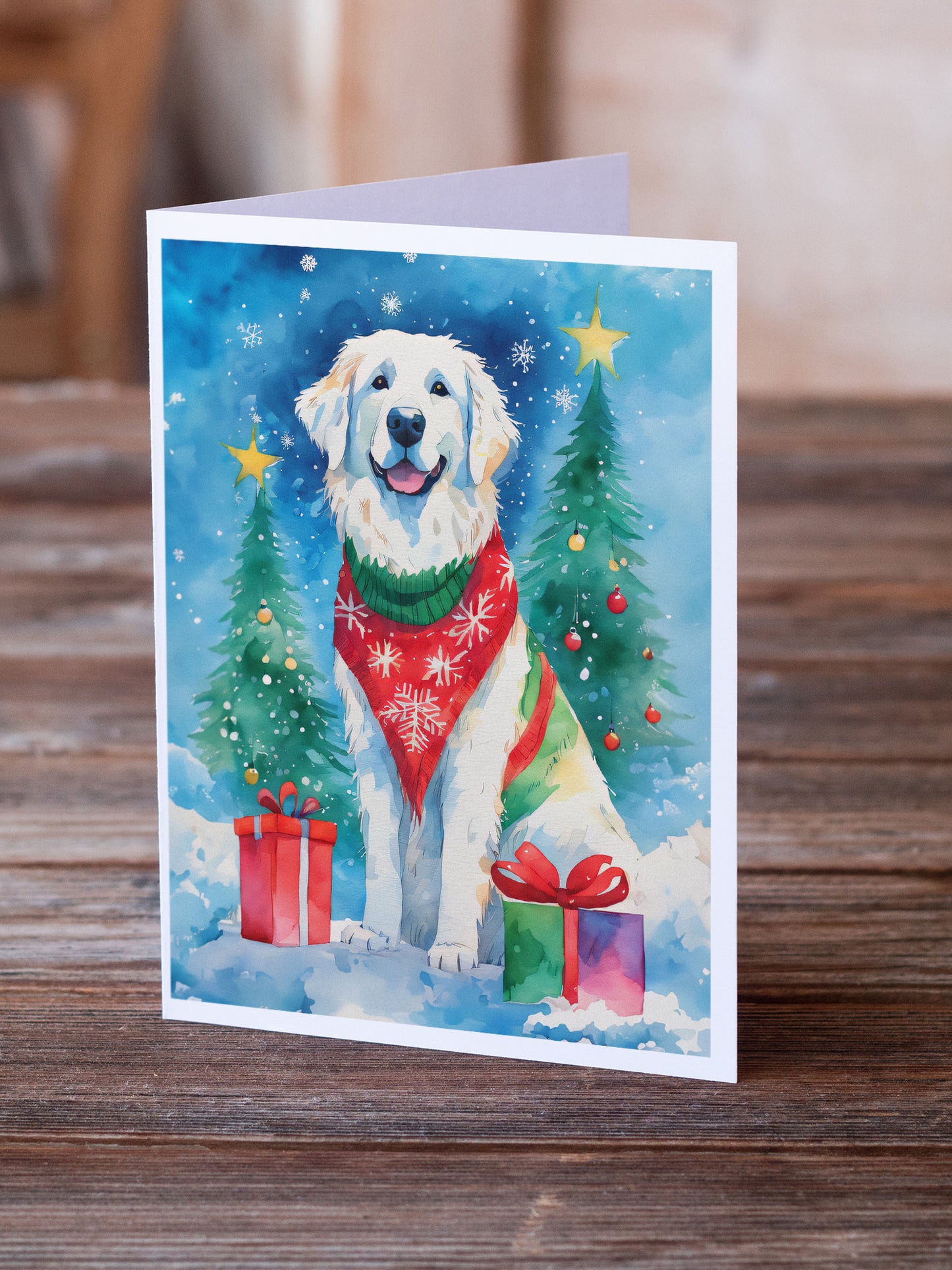 Great Pyrenees Christmas Greeting Cards Pack of 8