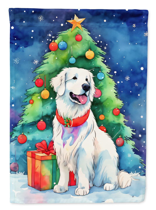 Buy this Great Pyrenees Christmas House Flag