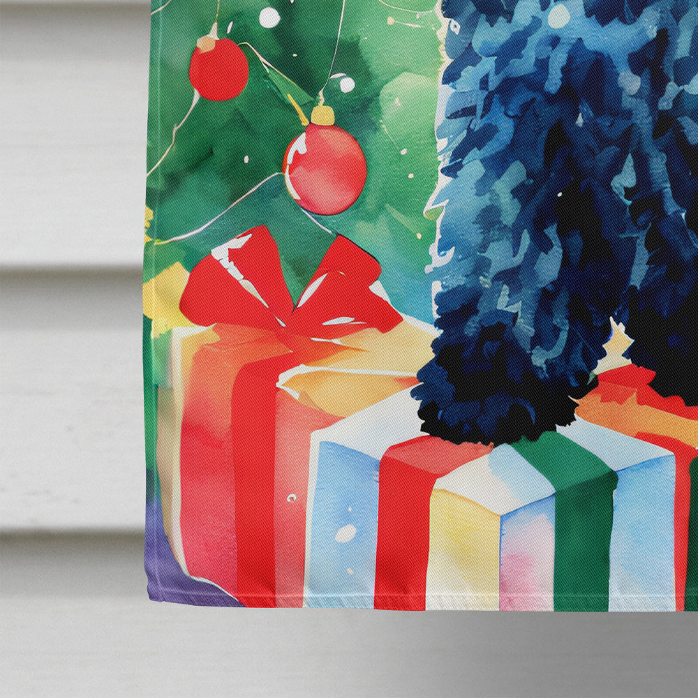 Kerry Blue Terrier Christmas House Flag