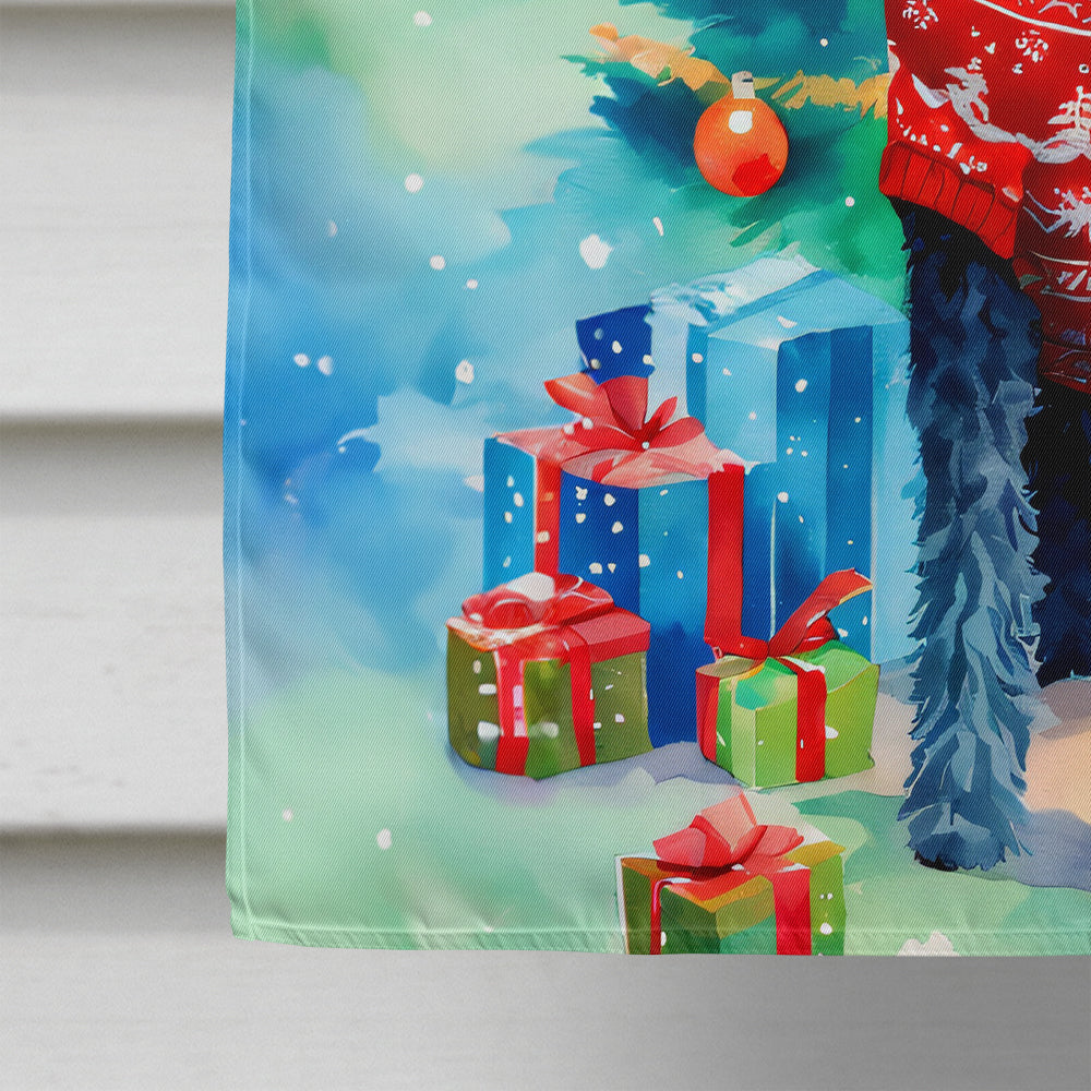 Kerry Blue Terrier Christmas House Flag
