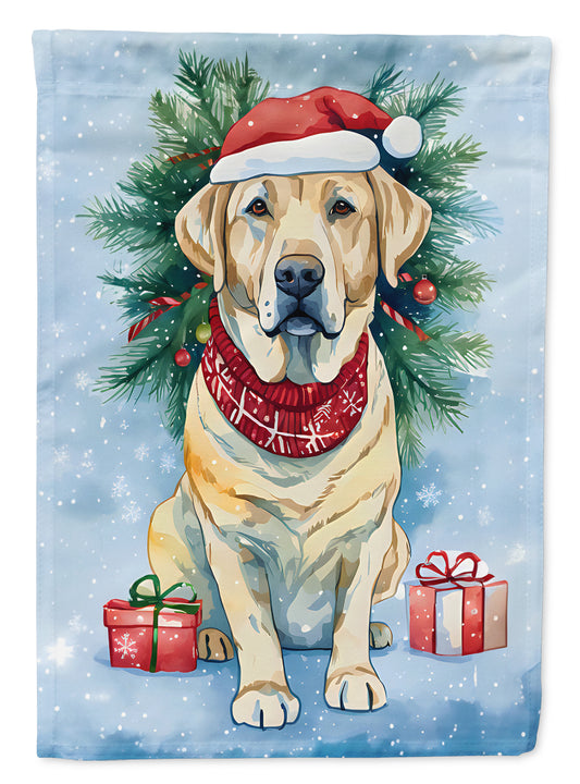 Buy this Yellow Labrador Retriever Christmas House Flag