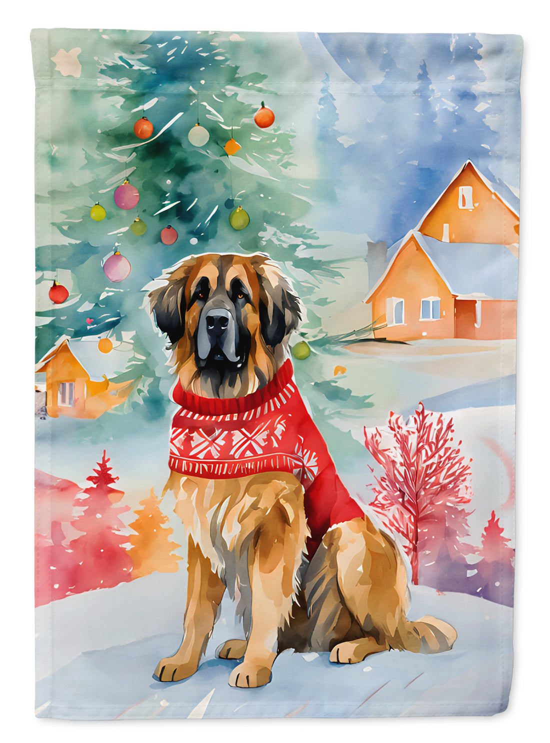 Buy this Leonberger Christmas House Flag