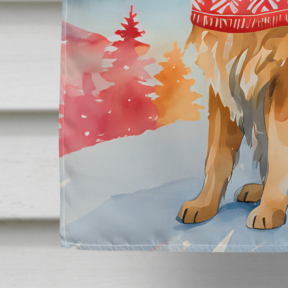 Leonberger Christmas House Flag