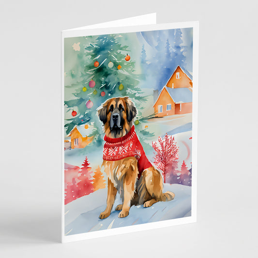 Buy this Leonberger Christmas Greeting Cards Pack of 8