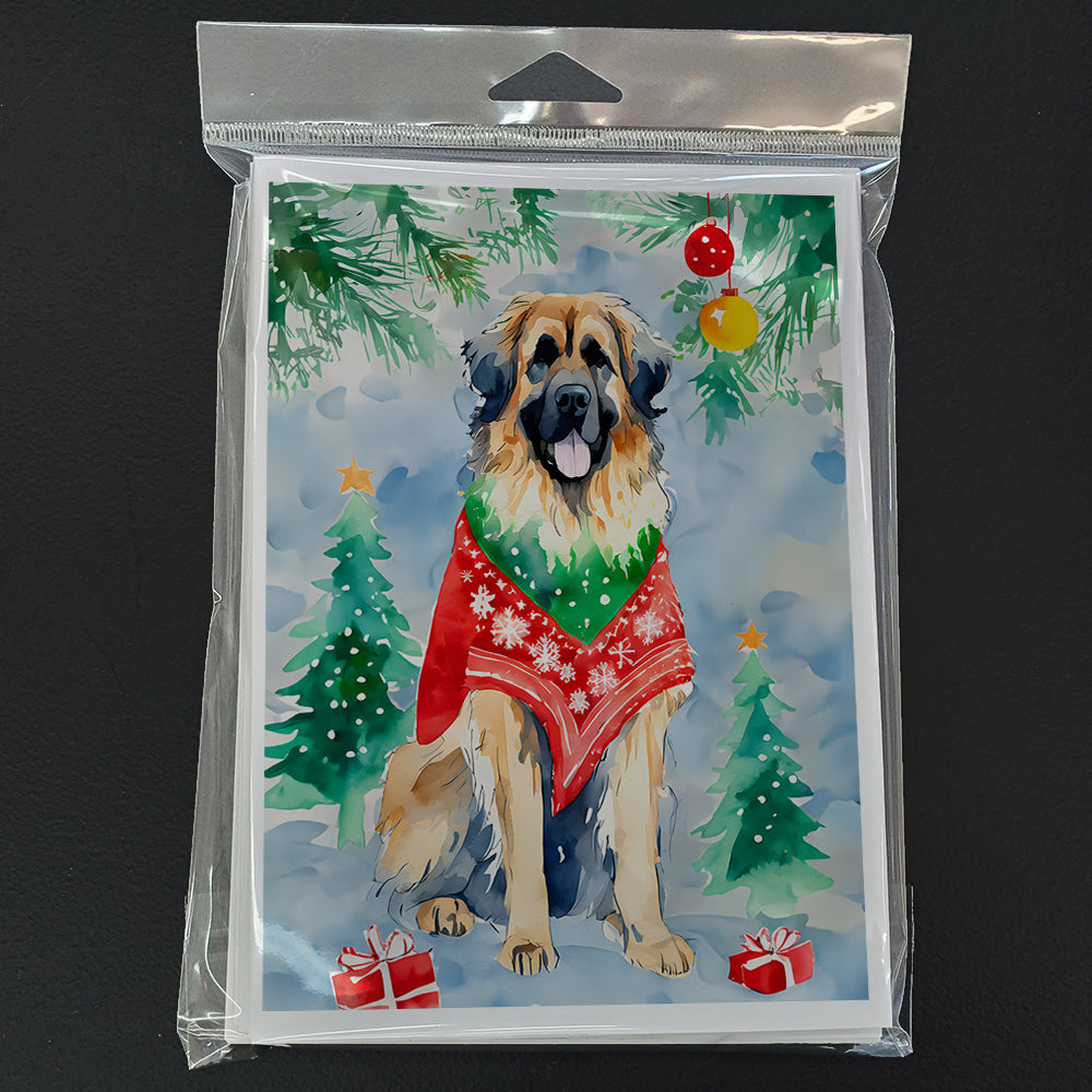 Leonberger Christmas Greeting Cards Pack of 8