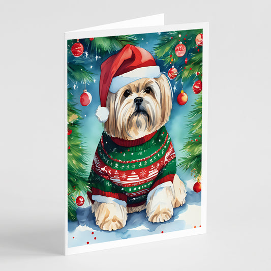 Buy this Lhasa Apso Christmas Greeting Cards Pack of 8