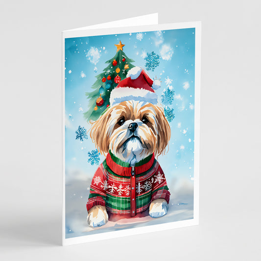 Buy this Lhasa Apso Christmas Greeting Cards Pack of 8
