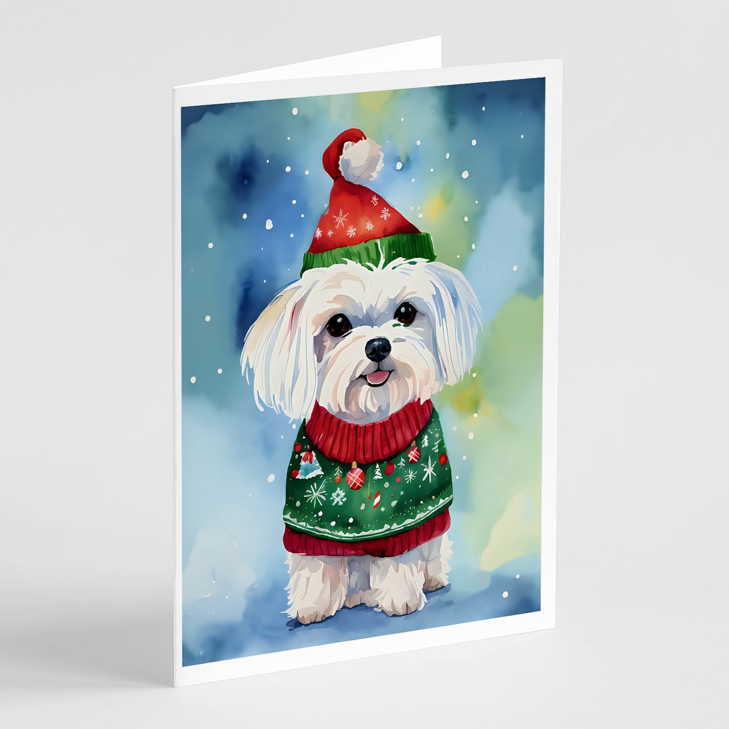 Buy this Maltese Christmas Greeting Cards Pack of 8