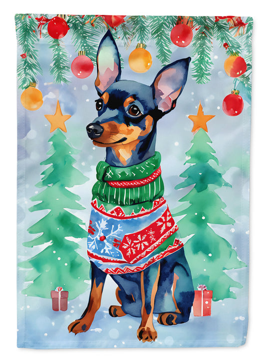 Buy this Miniature Pinscher Christmas Garden Flag