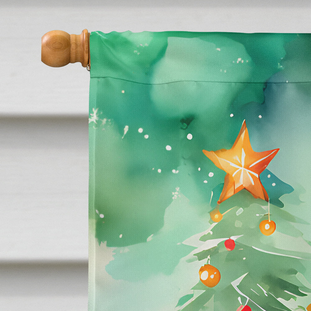 Miniature Pinscher Christmas House Flag