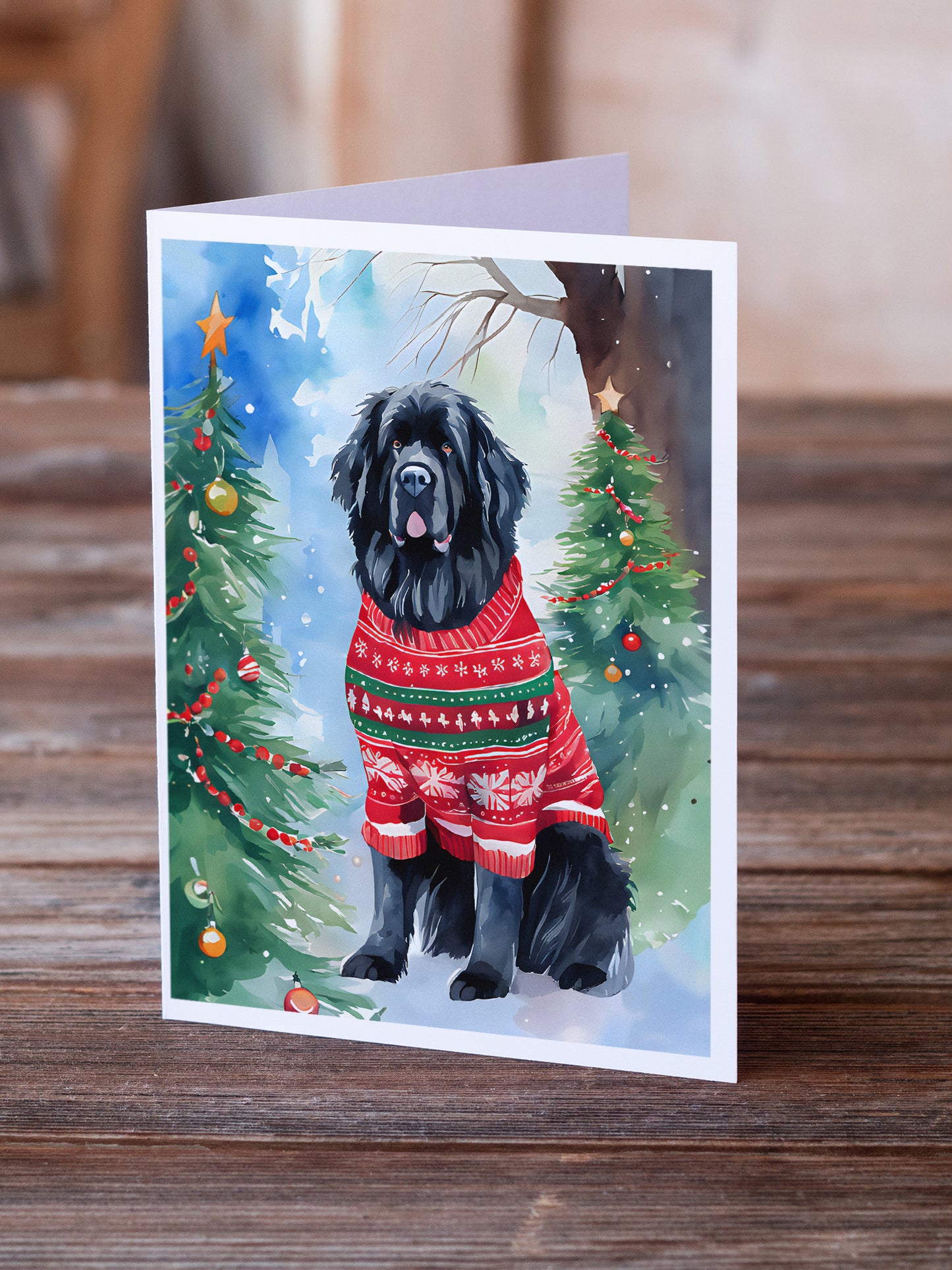 Newfoundland Christmas Greeting Cards Pack of 8