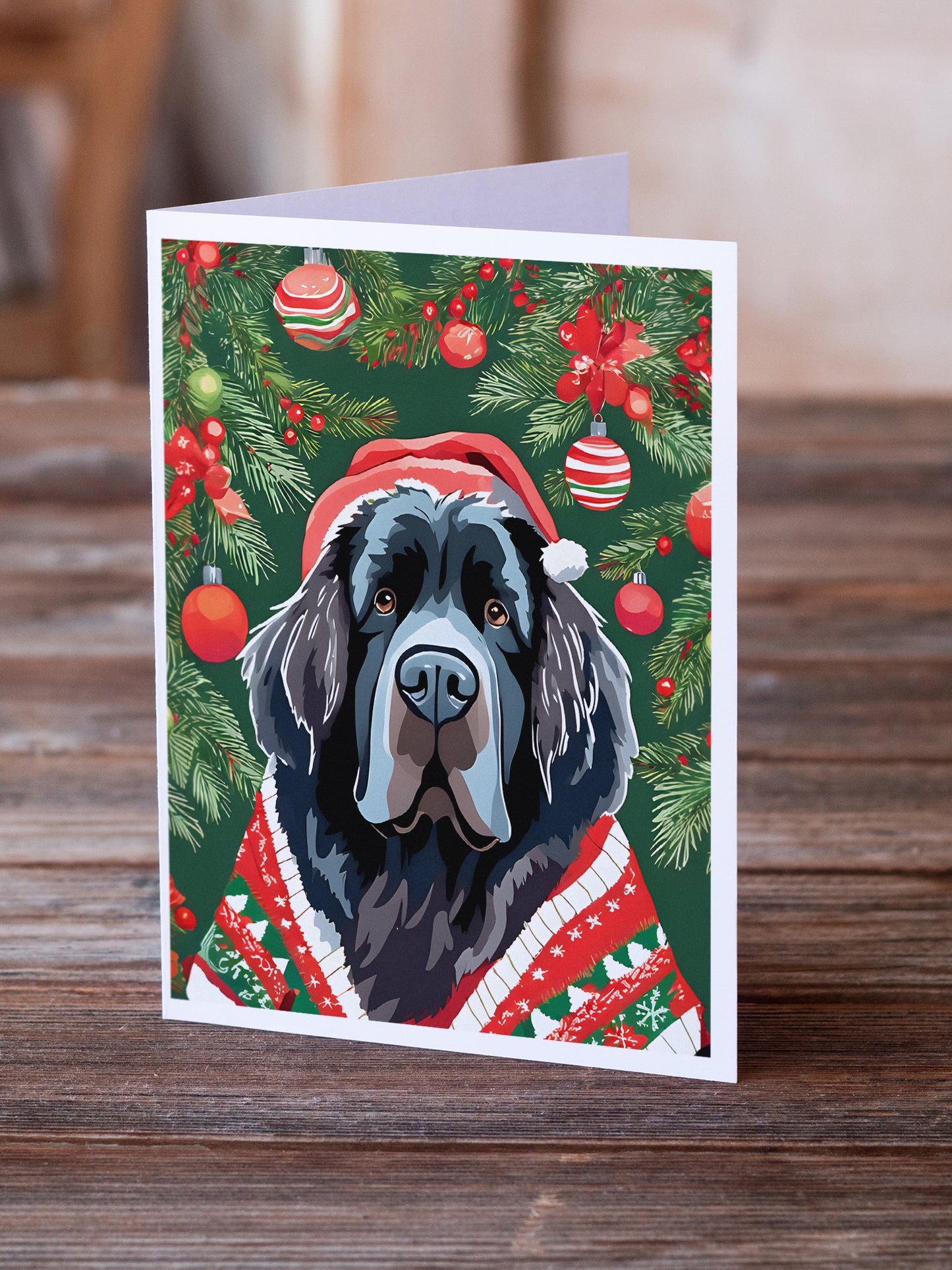 Newfoundland Christmas Greeting Cards Pack of 8