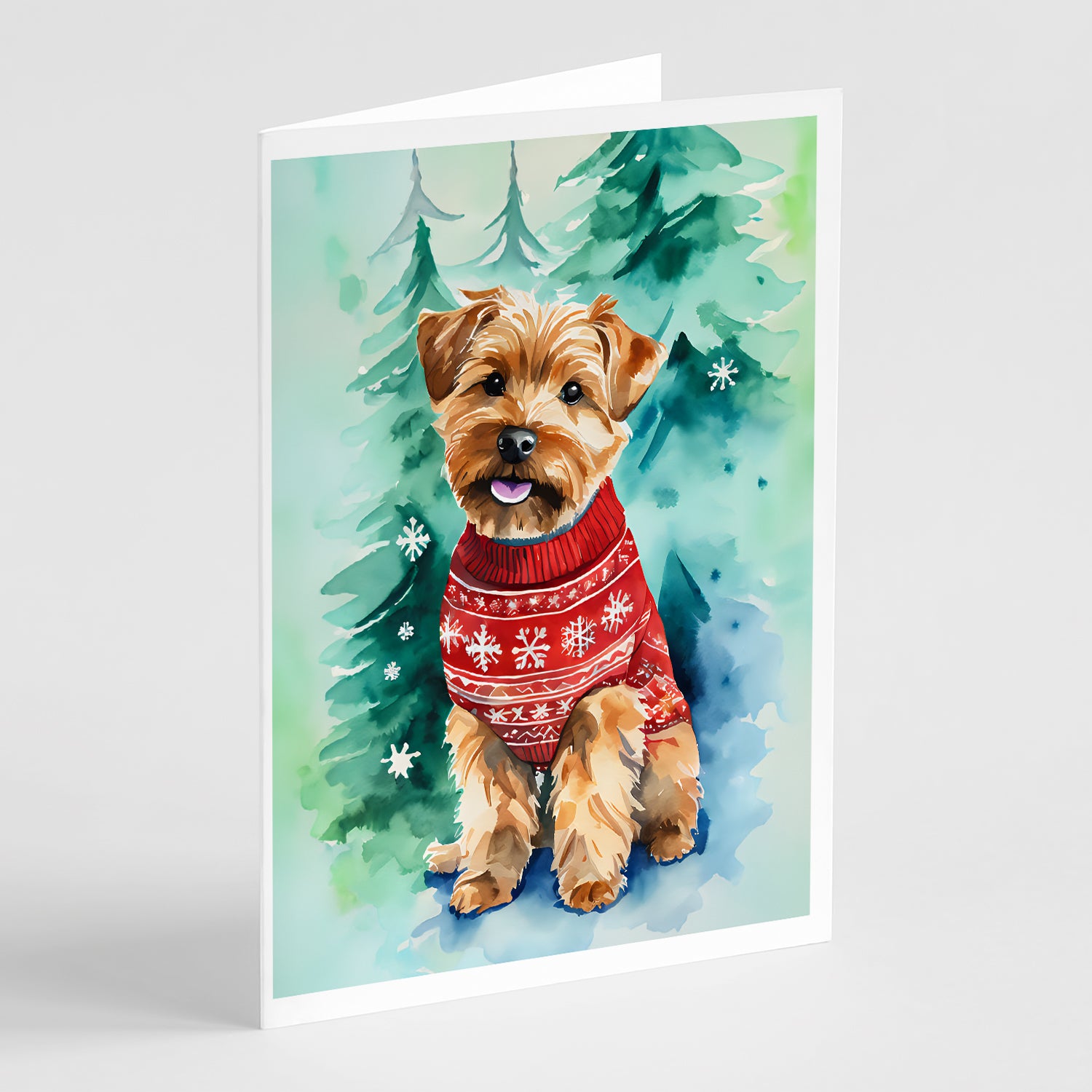 Buy this Norfolk Terrier Christmas Greeting Cards Pack of 8