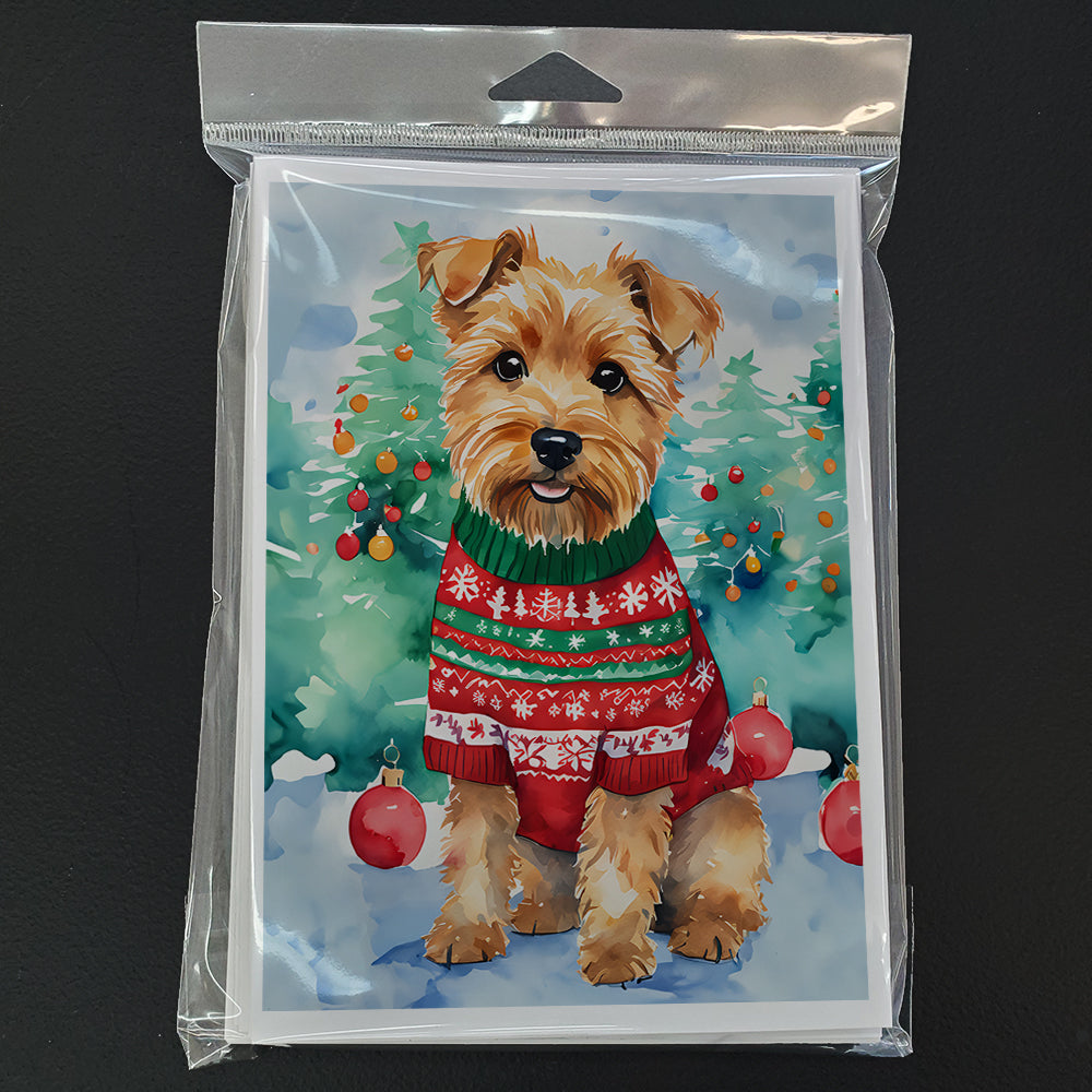 Norfolk Terrier Christmas Greeting Cards Pack of 8