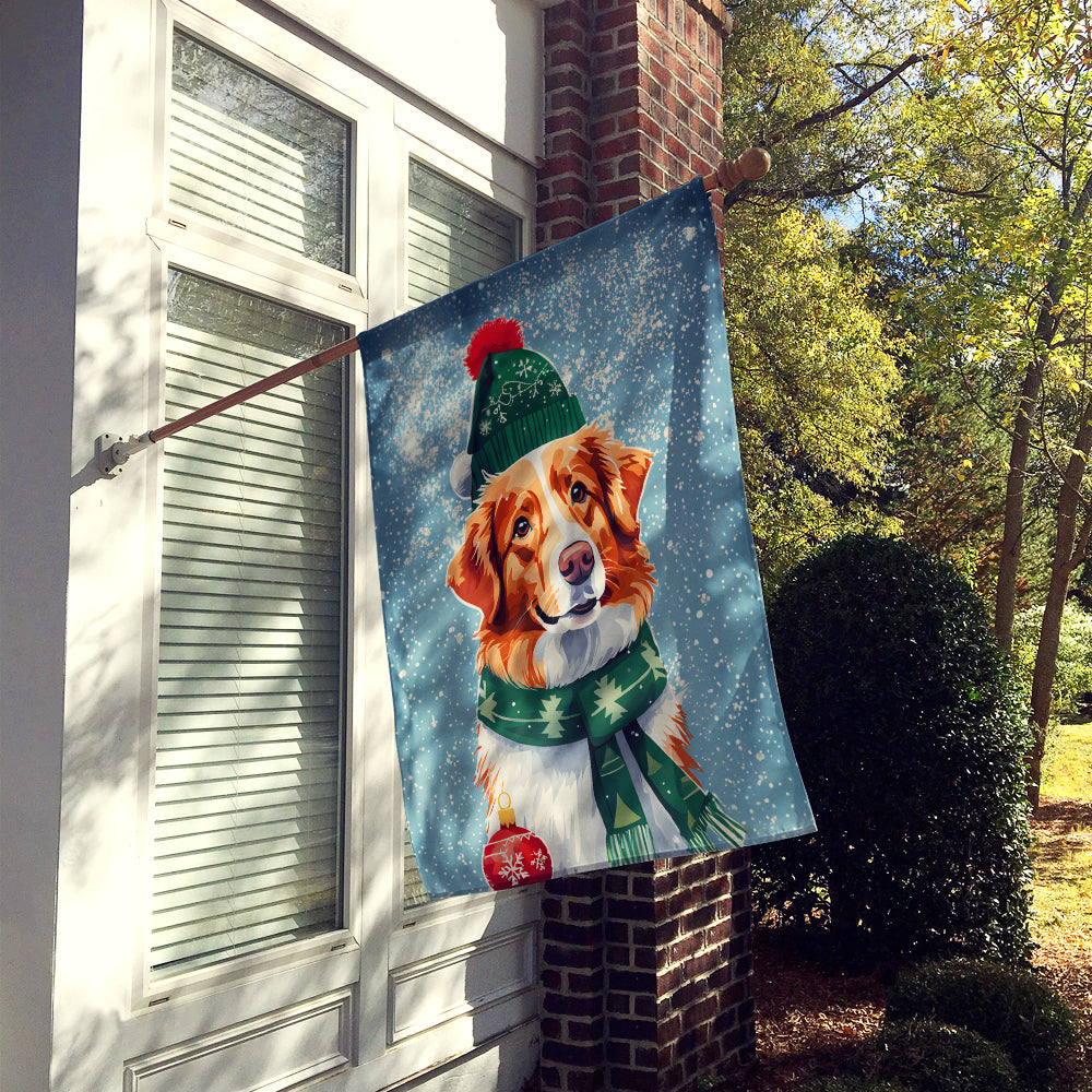 Nova Scotia Duck Toller Christmas House Flag