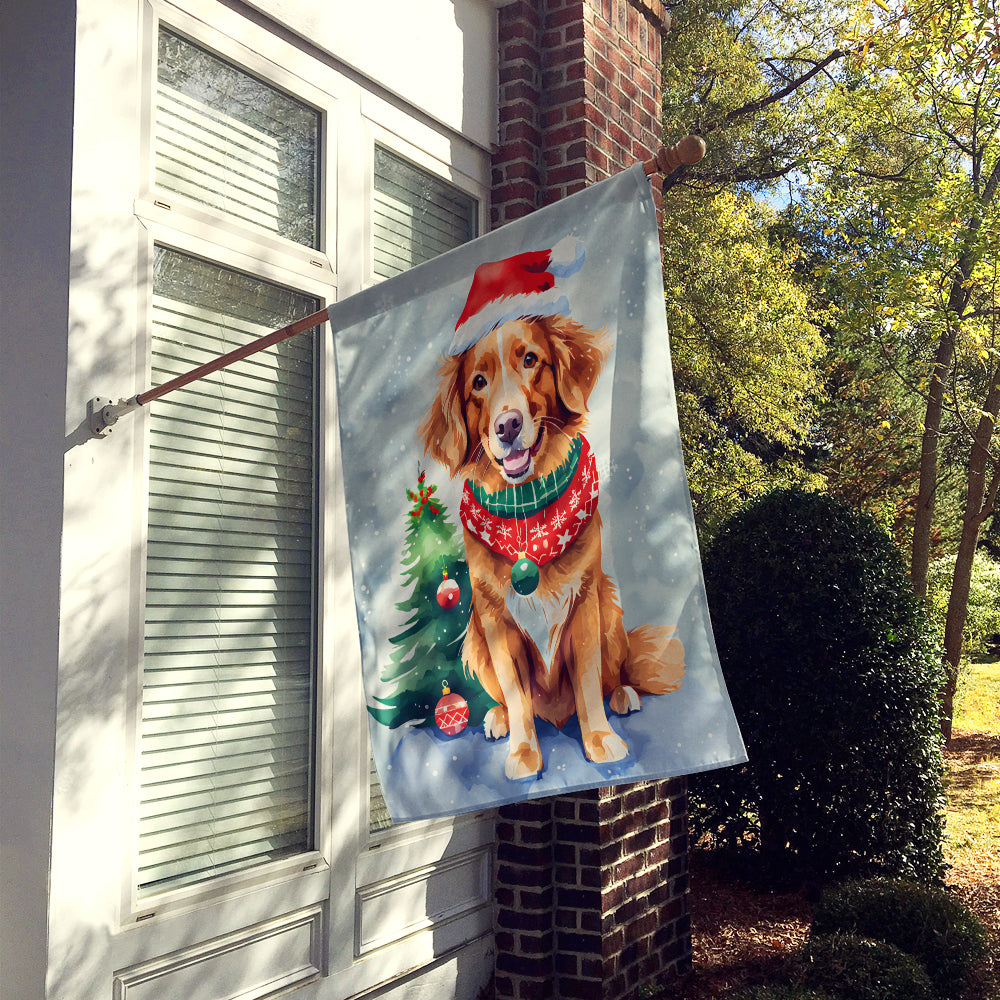 Nova Scotia Duck Toller Christmas House Flag