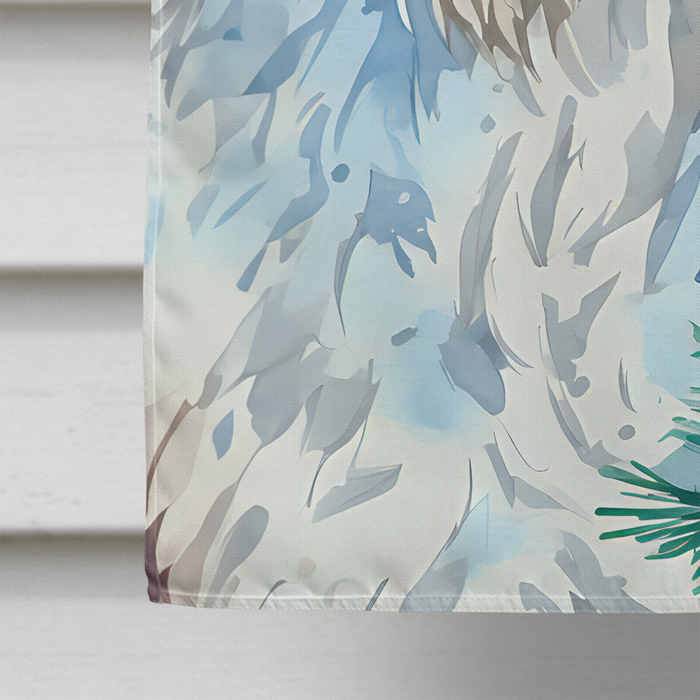 Old English Sheepdog Christmas House Flag