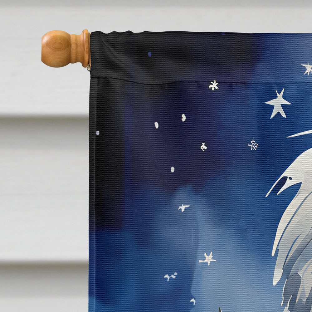 Old English Sheepdog Christmas House Flag