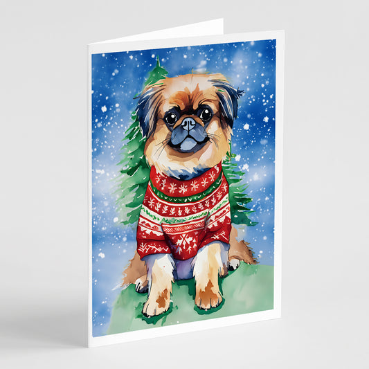 Buy this Pekingese Christmas Greeting Cards Pack of 8