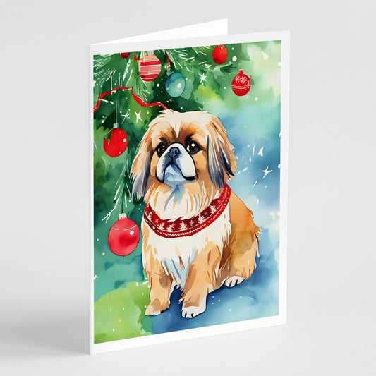 Buy this Pekingese Christmas Greeting Cards Pack of 8