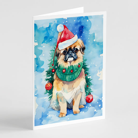 Buy this Pekingese Christmas Greeting Cards Pack of 8