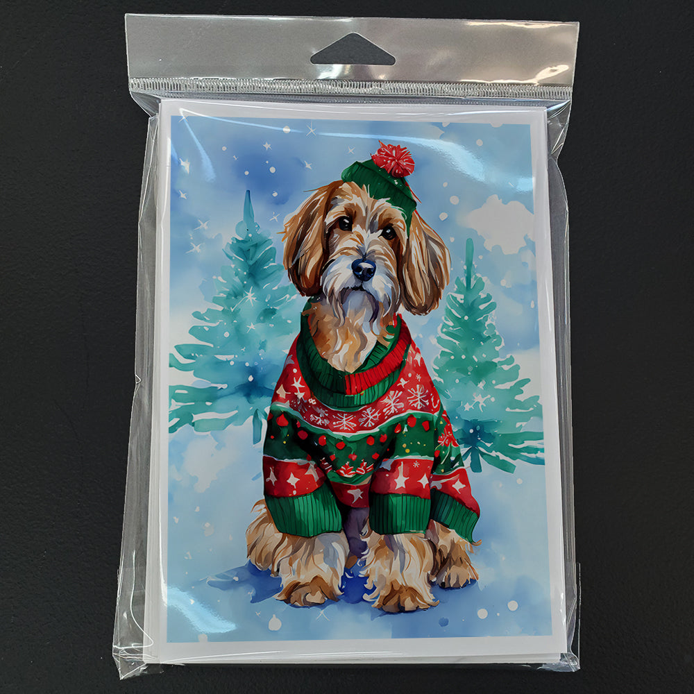 Petit Basset Griffon Vendeen Christmas Greeting Cards Pack of 8