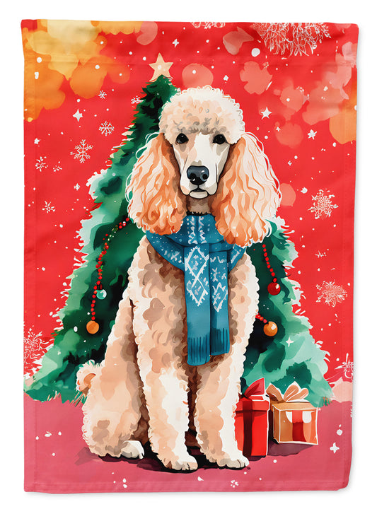 Buy this Poodle Christmas House Flag