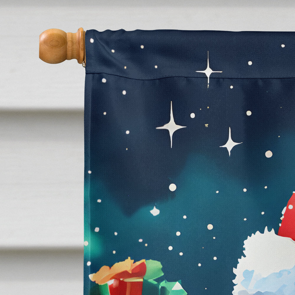 Poodle Christmas House Flag