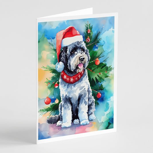 Buy this Portuguese Water Dog Christmas Greeting Cards Pack of 8