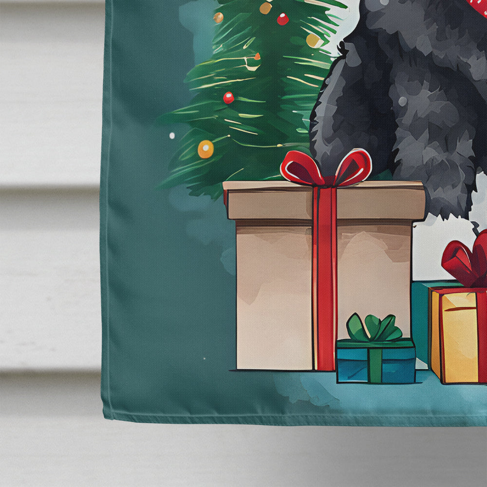 Portuguese Water Dog Christmas House Flag