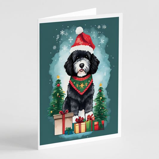 Buy this Portuguese Water Dog Christmas Greeting Cards Pack of 8