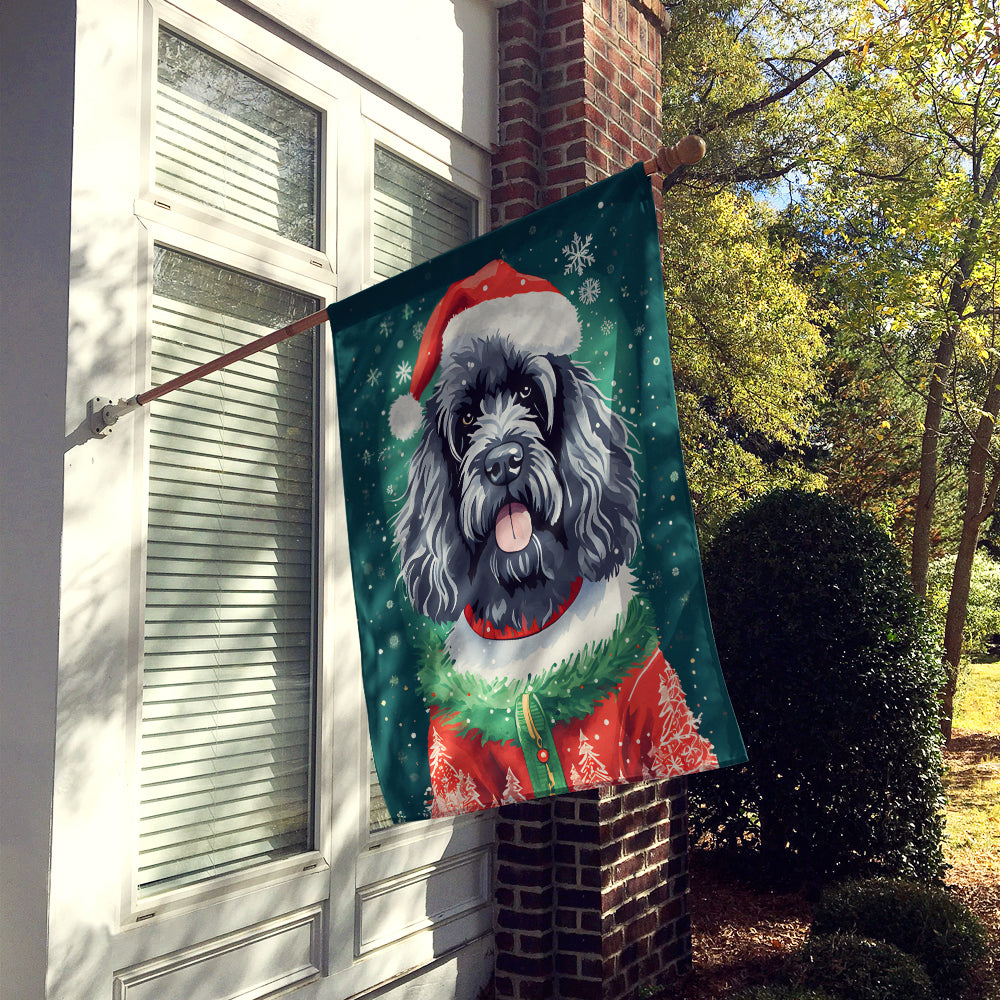 Portuguese Water Dog Christmas House Flag