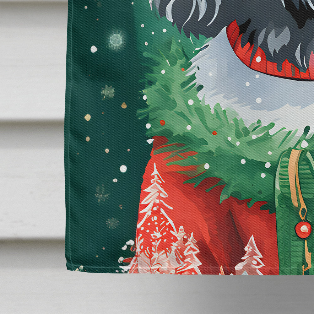 Portuguese Water Dog Christmas House Flag