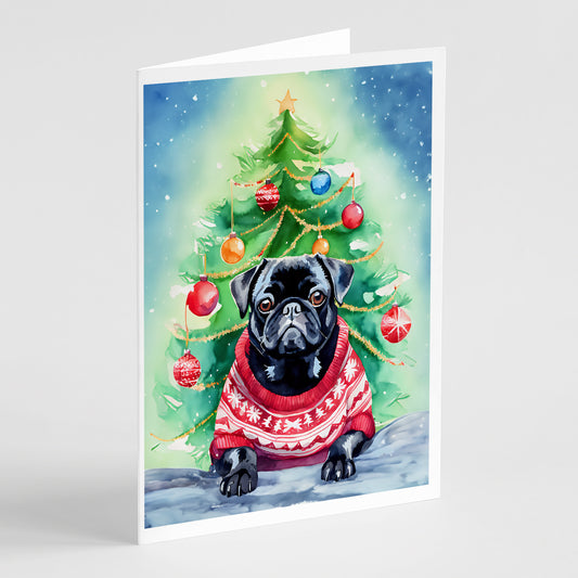Buy this Pug Christmas Greeting Cards Pack of 8
