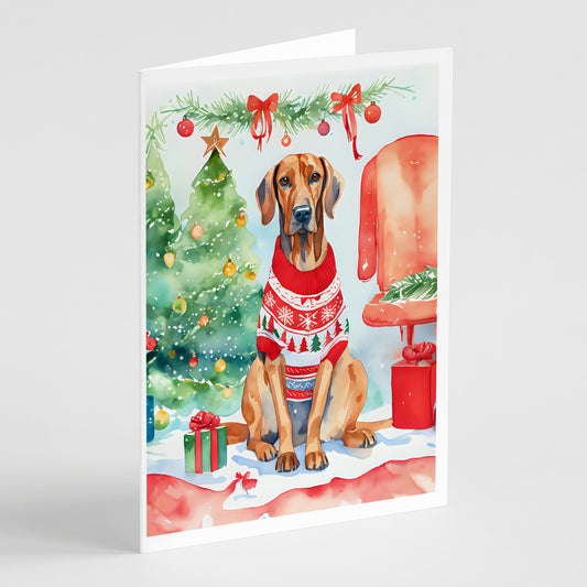Buy this Redbone Coonhound Christmas Greeting Cards Pack of 8
