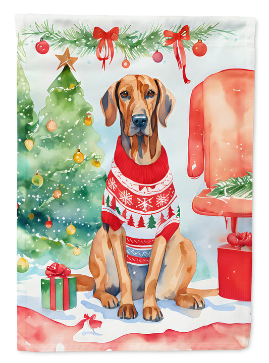 Buy this Redbone Coonhound Christmas Garden Flag