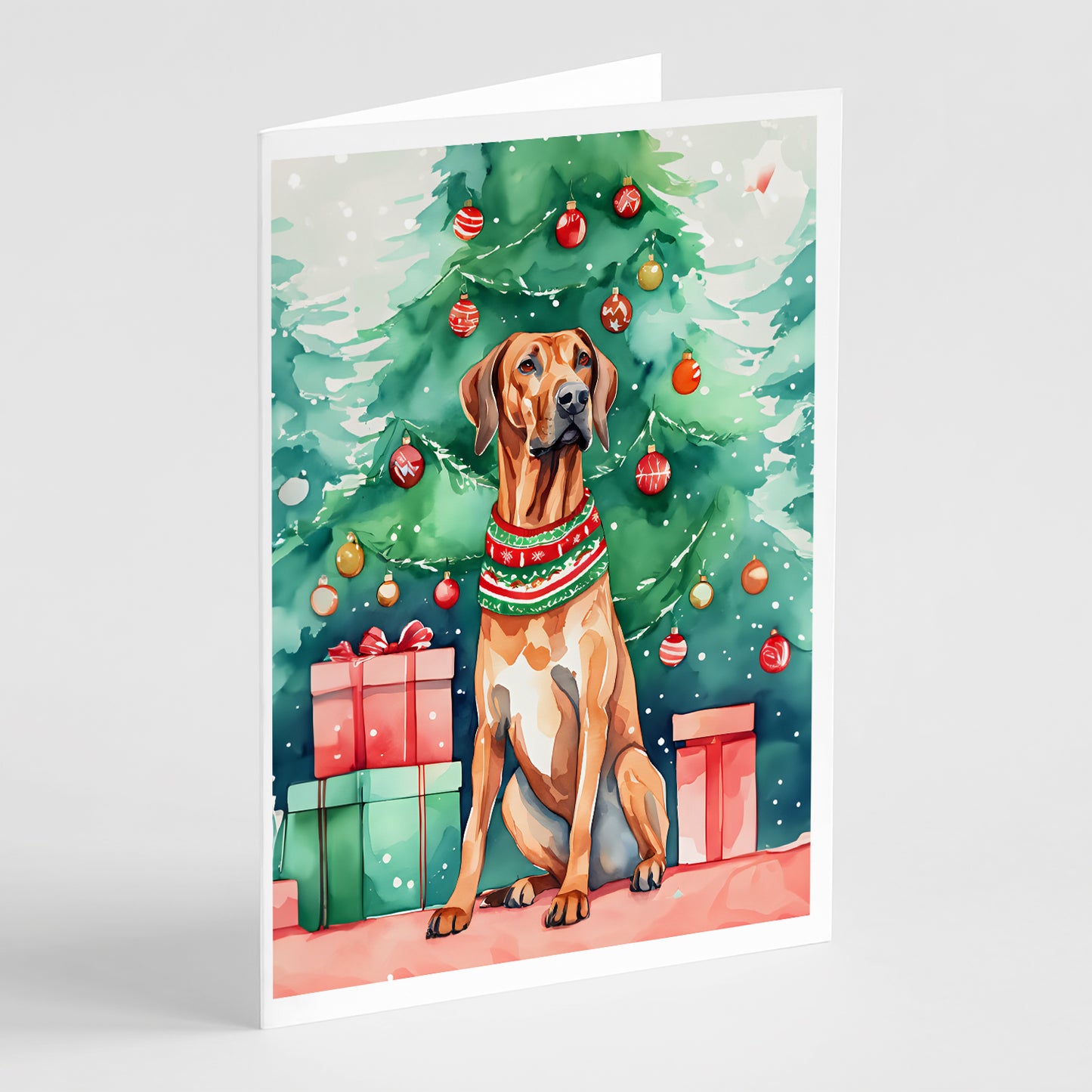 Buy this Rhodesian Ridgeback Christmas Greeting Cards Pack of 8