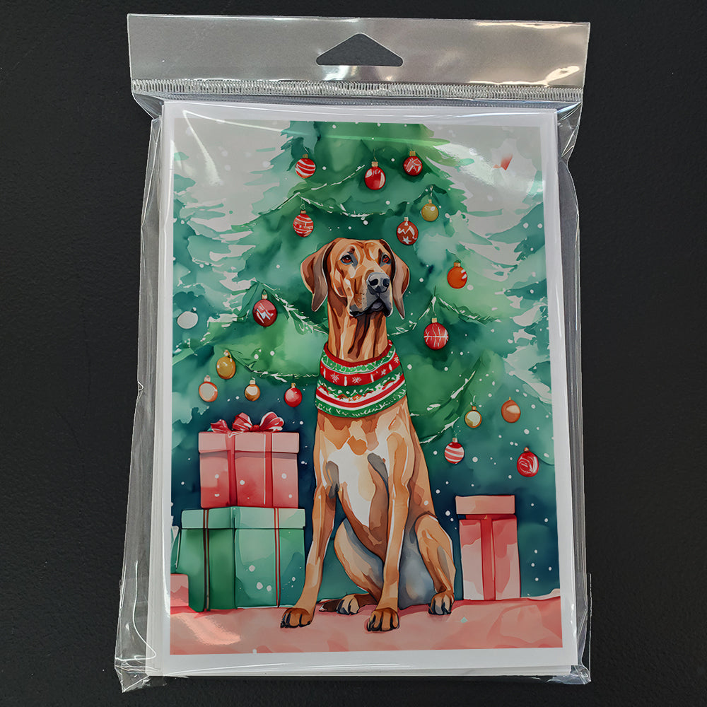 Rhodesian Ridgeback Christmas Greeting Cards Pack of 8