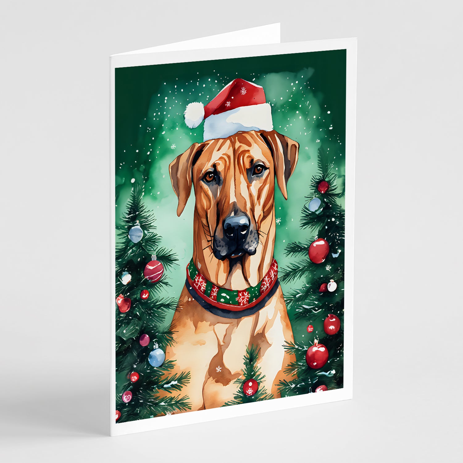 Buy this Rhodesian Ridgeback Christmas Greeting Cards Pack of 8