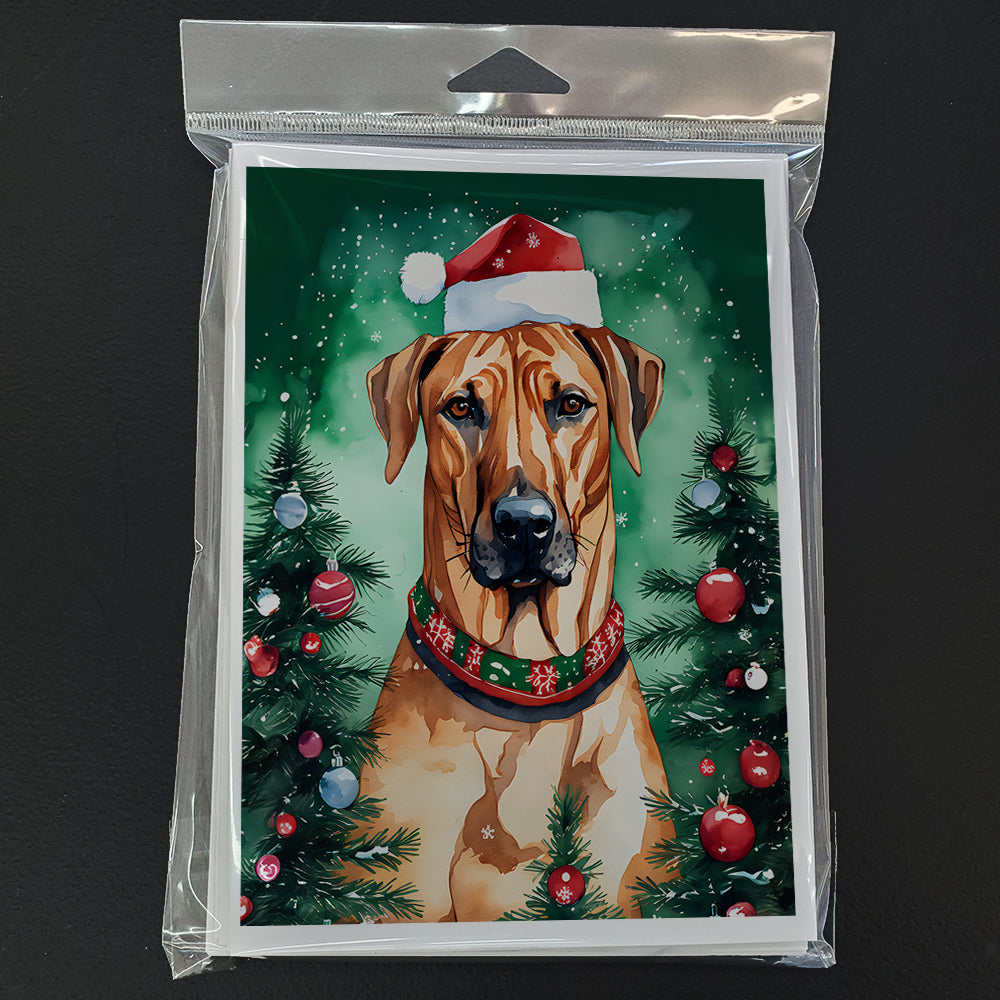 Rhodesian Ridgeback Christmas Greeting Cards Pack of 8