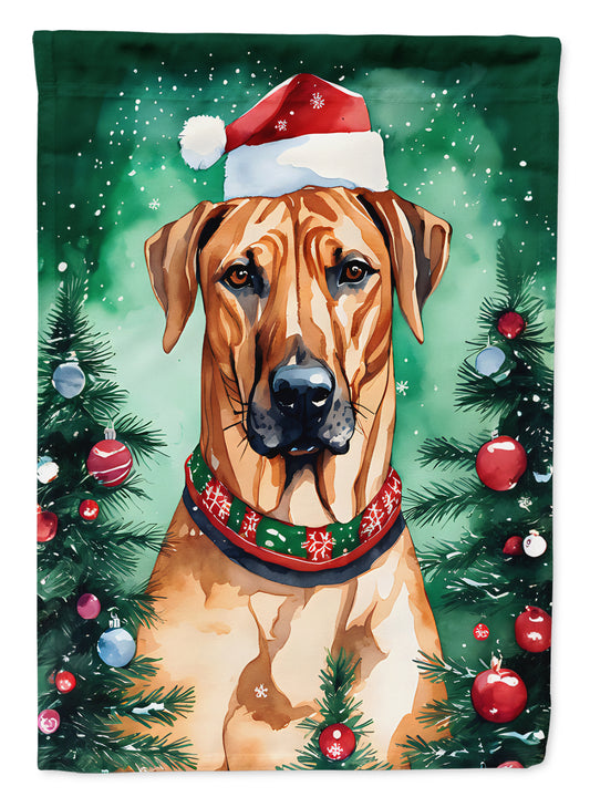 Buy this Rhodesian Ridgeback Christmas Garden Flag